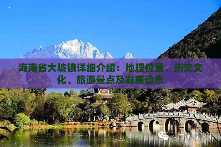 海南省大坡镇详细介绍：地理位置、历史文化、旅游景点及发展动态