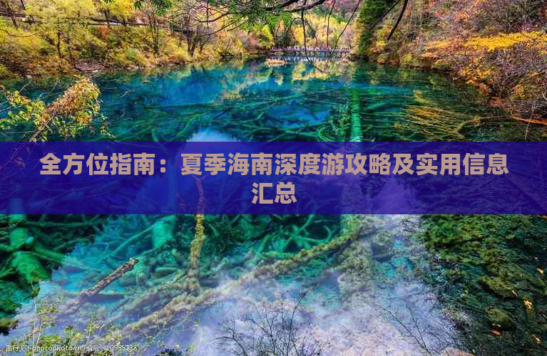 全方位指南：夏季海南深度游攻略及实用信息汇总